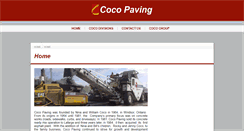 Desktop Screenshot of cocopaving.com